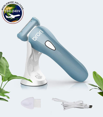 💙⚡ Brori Electric Shaver for Women – Duck Egg Blue ⚡💙