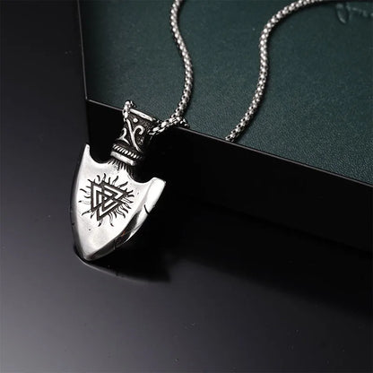 ⚔️🧭 Viking Arrowhead Odin Compass Pendant 🧭⚔️