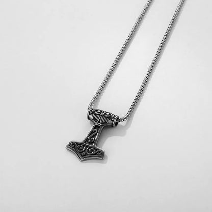 ⚡🔨 Retro Nordic Mjolnir Hammer Necklace 🔨⚡