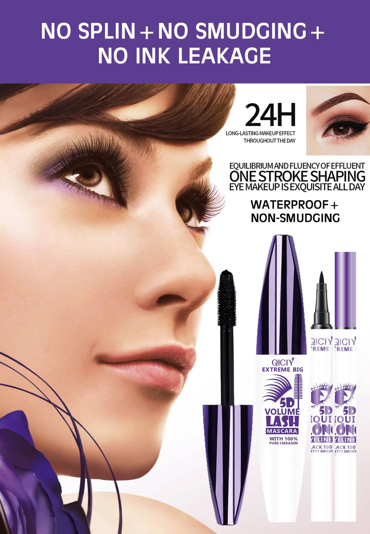 💜 Black Mascara & Eyeliner Set 💜