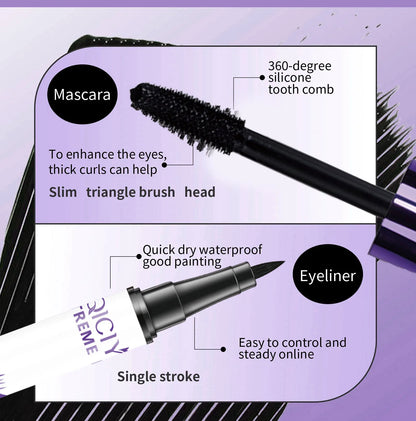 💜 Black Mascara & Eyeliner Set 💜