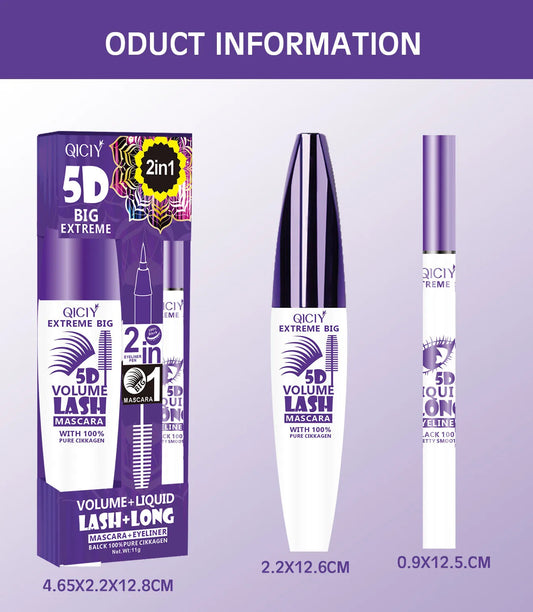 💜 Black Mascara & Eyeliner Set 💜