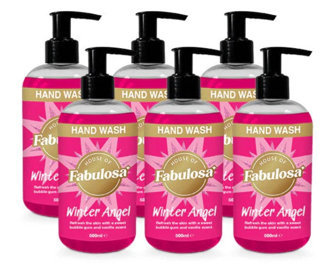 Hand Wash Winter Angel Fragranced 500ml Pack of 6 Bundle