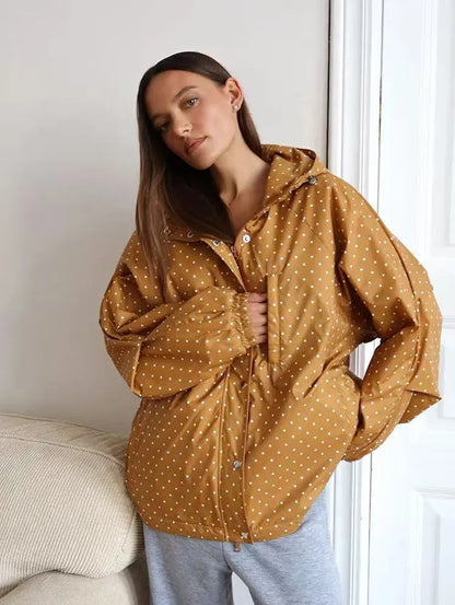 Brown Polka Dot Jacket