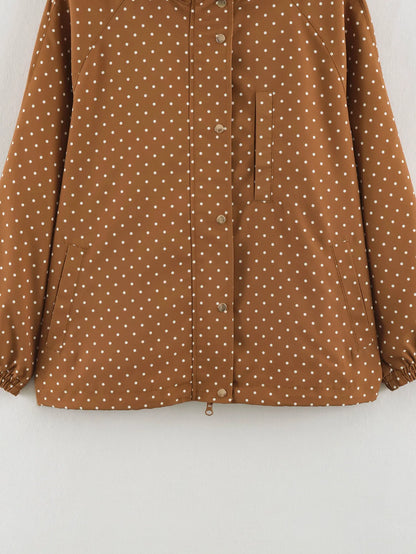 Brown Polka Dot Jacket