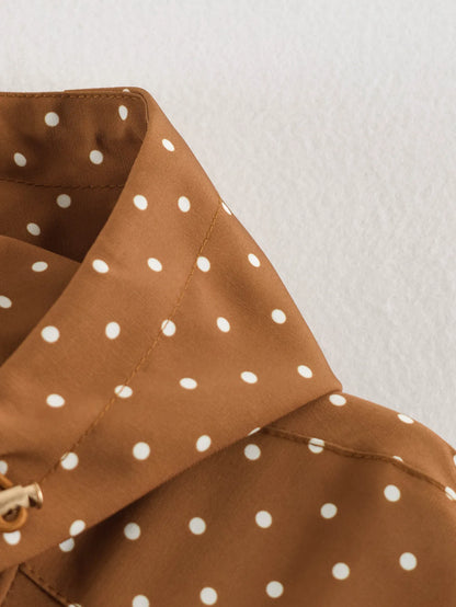 Brown Polka Dot Jacket
