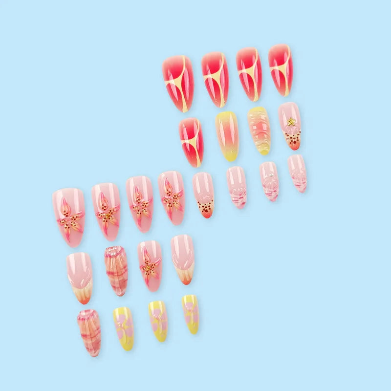 LZ328-B7 Hot Beach [24 Pieces Jelly Glue Style]