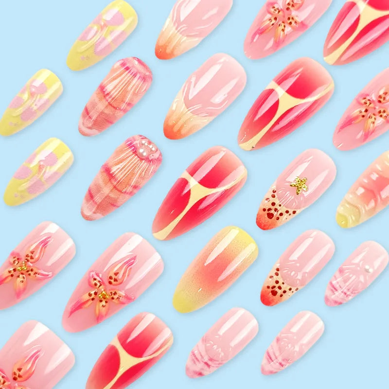 LZ328-B7 Hot Beach [24 Pieces Jelly Glue Style]