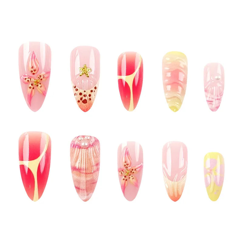 LZ328-B7 Hot Beach [24 Pieces Jelly Glue Style]