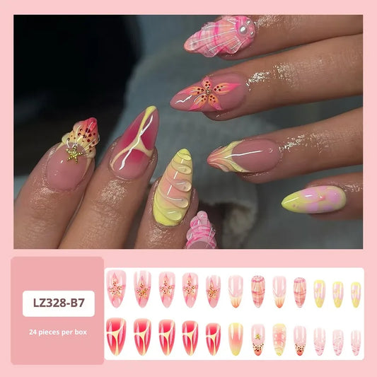 LZ328-B7 Hot Beach [24 Pieces Jelly Glue Style]