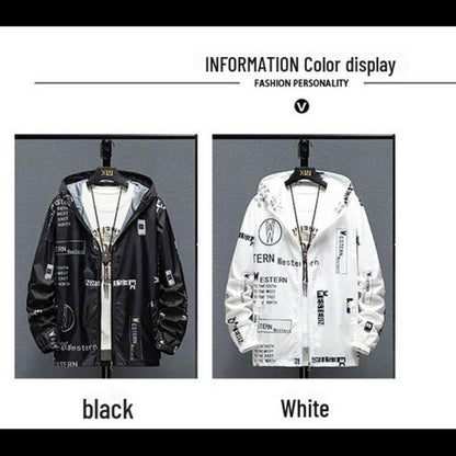 🌧️ Men's Breathable Printed Lightweight Outdoor Rain Jacket 🌧️