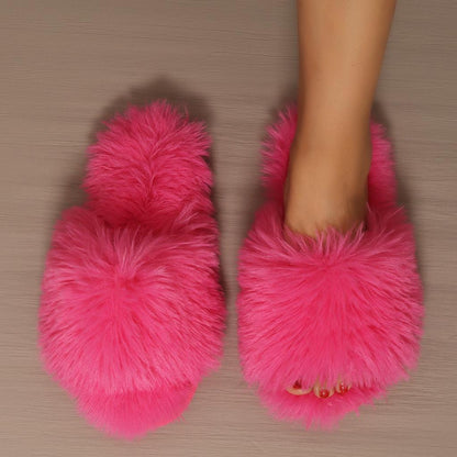 ☁️ Ladies Fluffy Slippers (Multiple Colour Options!) ☁️