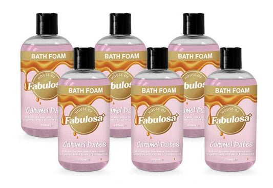 Bath Foam Caramel Dates Fragranced 500ml Pack of 6 Bundle