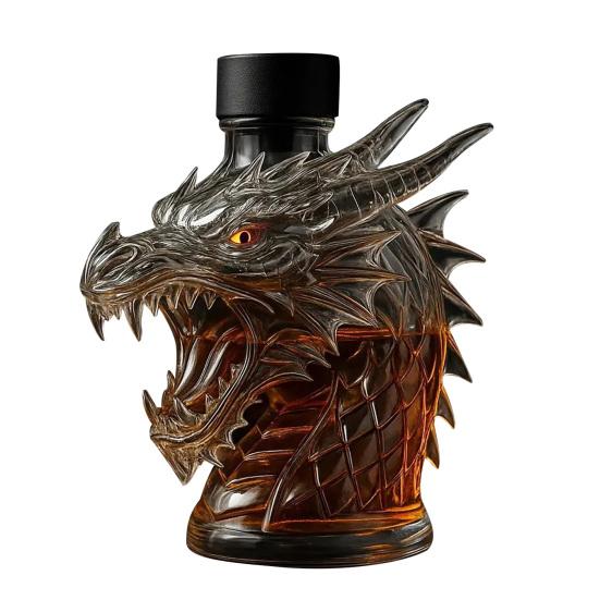 🐺🐉 300ml Whiskey Decanter – Wolf Head or Dragon Head Design 🐉🐺