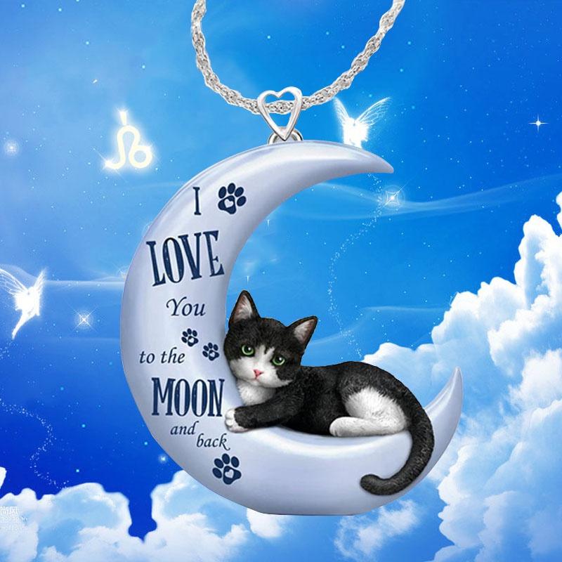 Exquisite Cat On Moon Necklace