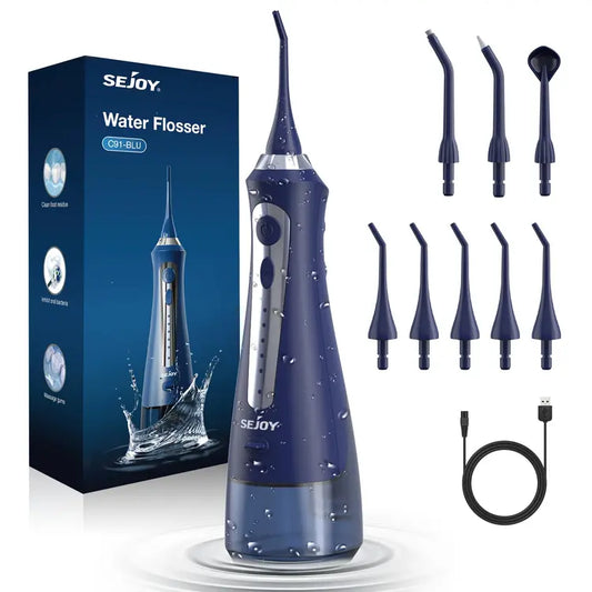 Rechargeable Cordless Water Flosser for Teeth - Blue