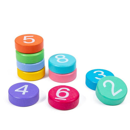 🔢🌈 Wooden Montessori Math Learning Toy Set 🌈🔢