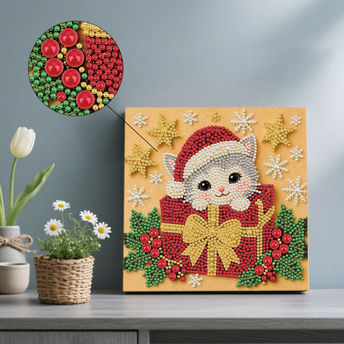 Christmas Pets Diamaond Paintings 20*20cm (Multiple Designs!)