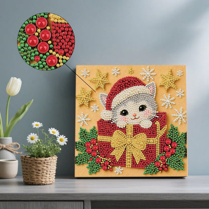 Christmas Pets Diamaond Paintings 20*20cm (Multiple Designs!)