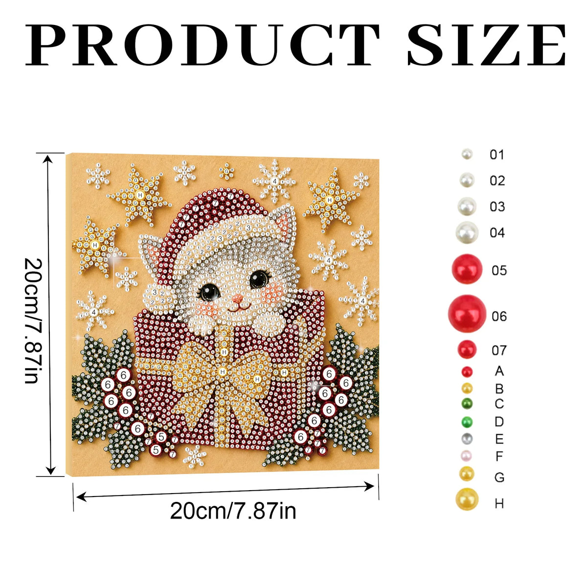 Christmas Pets Diamaond Paintings 20*20cm (Multiple Designs!)