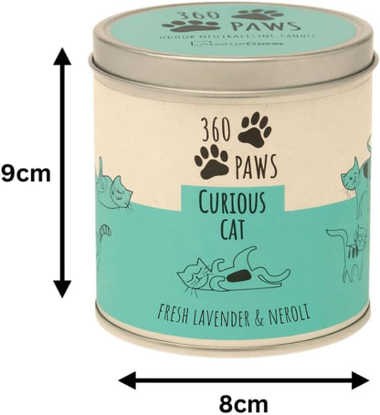 360 Paws Curious Cat Odour Neutralising Candle