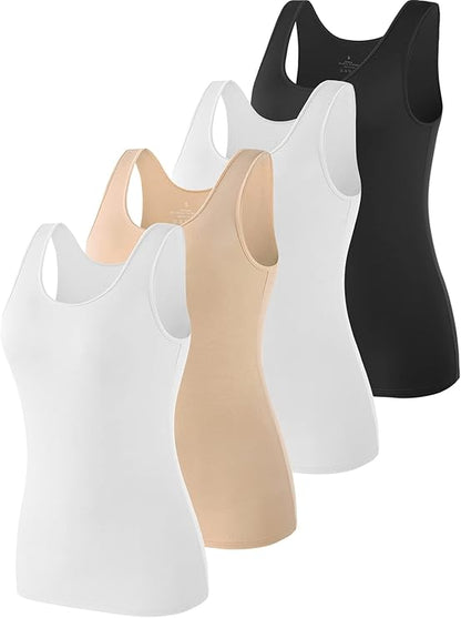 Vislivin Womens Supersoft Vest Tops Stretch Casual Tank Top Sets