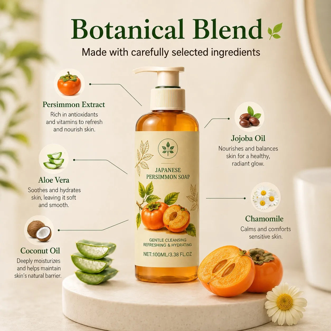 🍊 Japanese Persimmon Body Wash 🍊