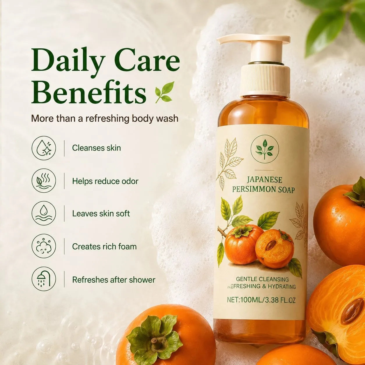 🍊 Japanese Persimmon Body Wash 🍊