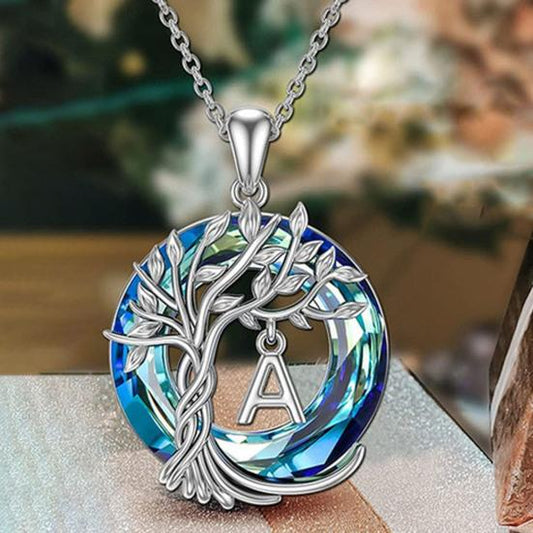 Initial Tree Of Life Necklace