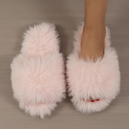 ☁️ Ladies Fluffy Slippers (Multiple Colour Options!) ☁️
