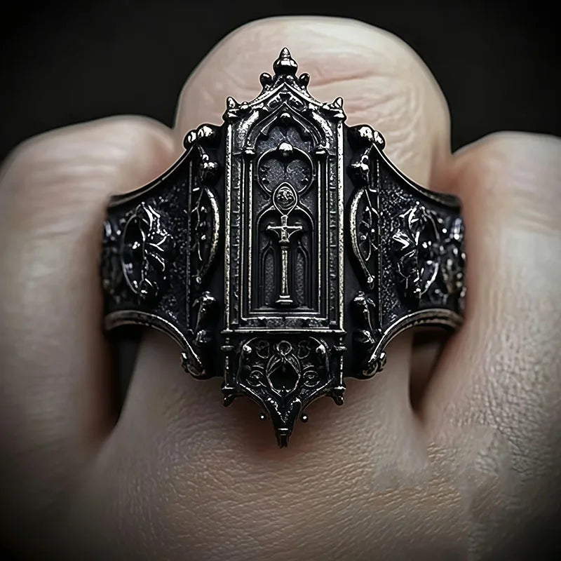 Gothic Castle Adjustable Rings