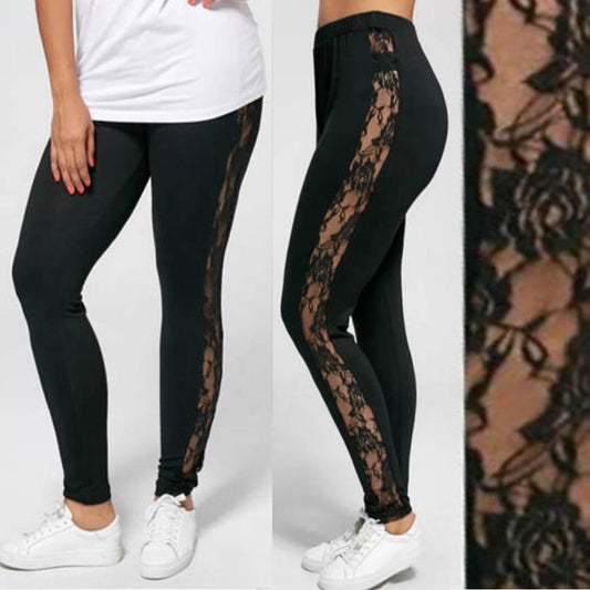 Sexy Hollow-Out Lace Leggings