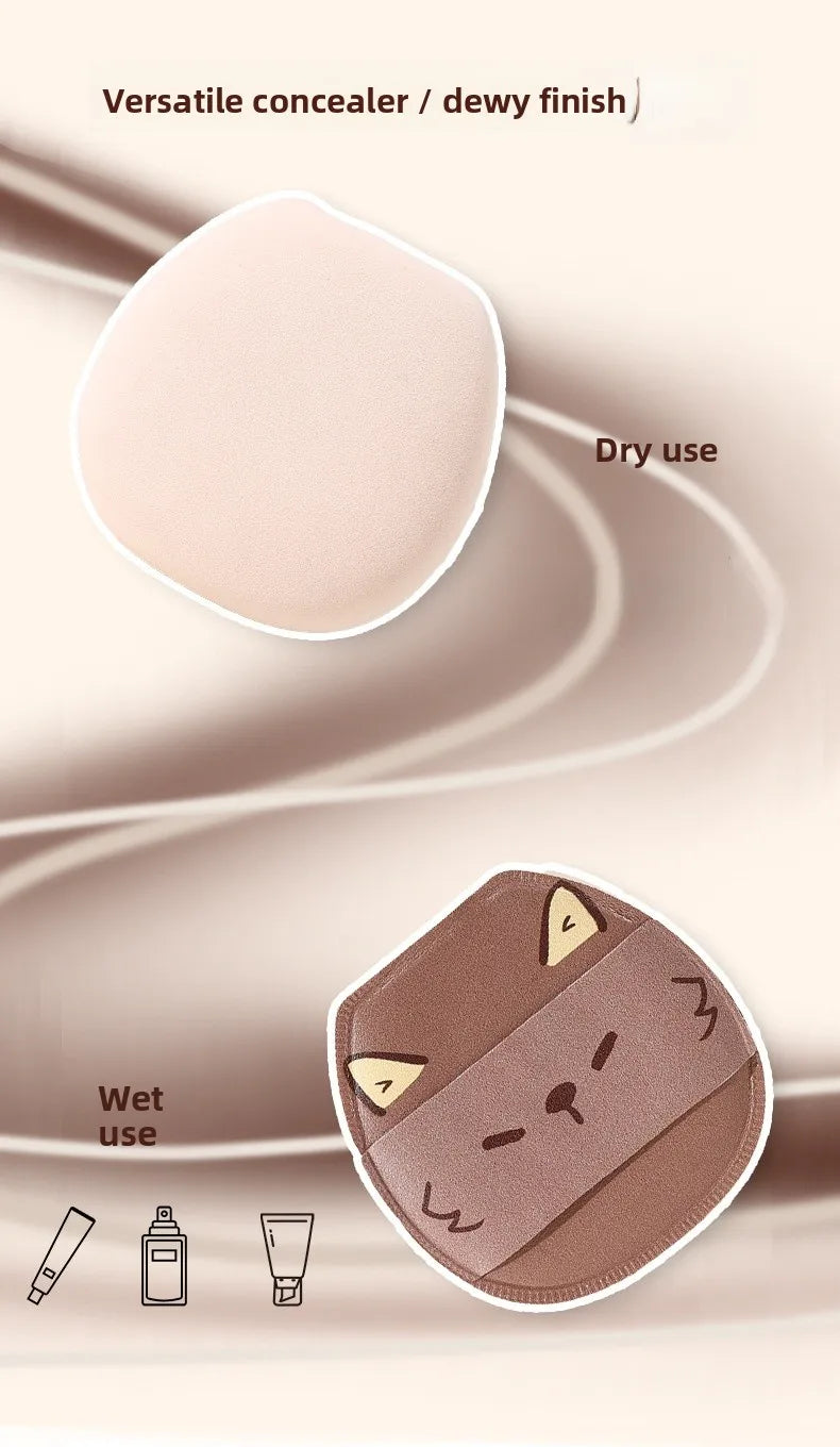 6pc Animal Powder Puff Sponges Set
