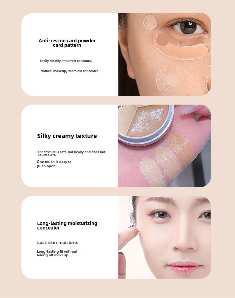 💫 3 Colour Concealer With Brush Set 💫