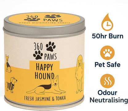 Happy Hound Candle – Fresh Jasmine & Tonka