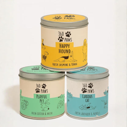 360 Paws Odour Neutralising Candle Trio