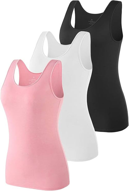Vislivin Womens Supersoft Vest Tops Stretch Casual Tank Top Sets
