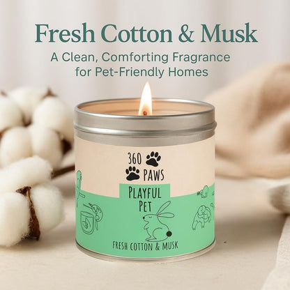 360 Paws Odour Neutralising Candle Trio
