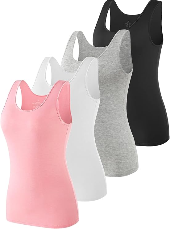 Vislivin Womens Supersoft Vest Tops Stretch Casual Tank Top Sets