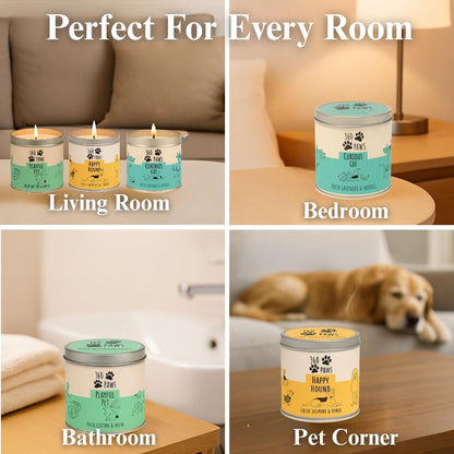 360 Paws Odour Neutralising Candle Trio