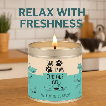 360 Paws Curious Cat Odour Neutralising Candle