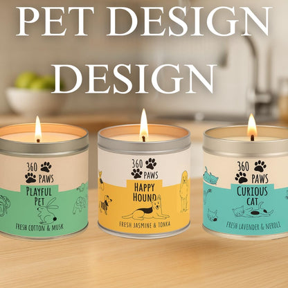 360 Paws Odour Neutralising Candle Trio