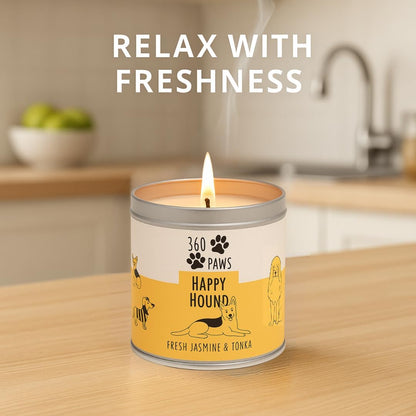 Happy Hound Candle – Fresh Jasmine & Tonka