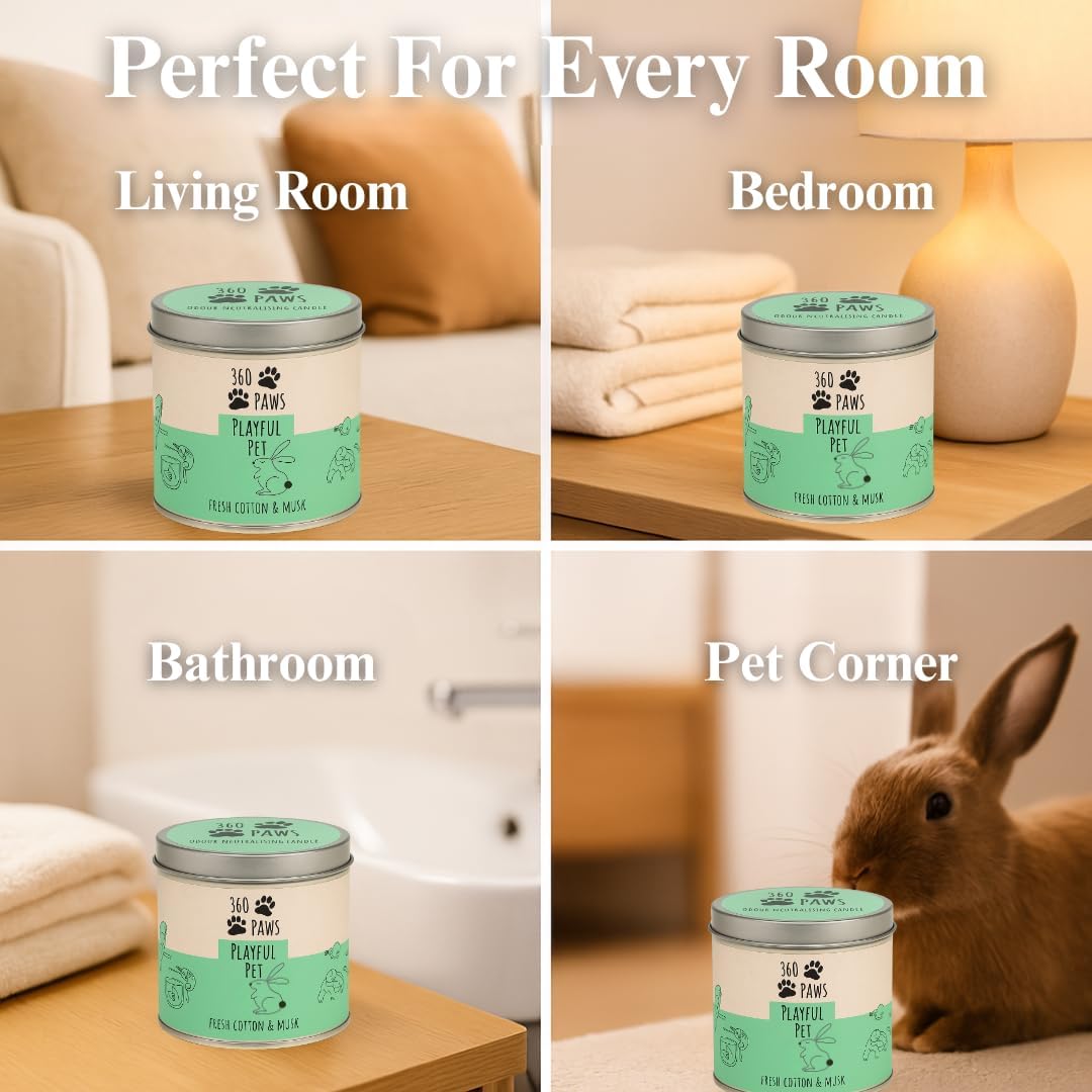 360 Paws Playful Pet Odour Neutralising Candle