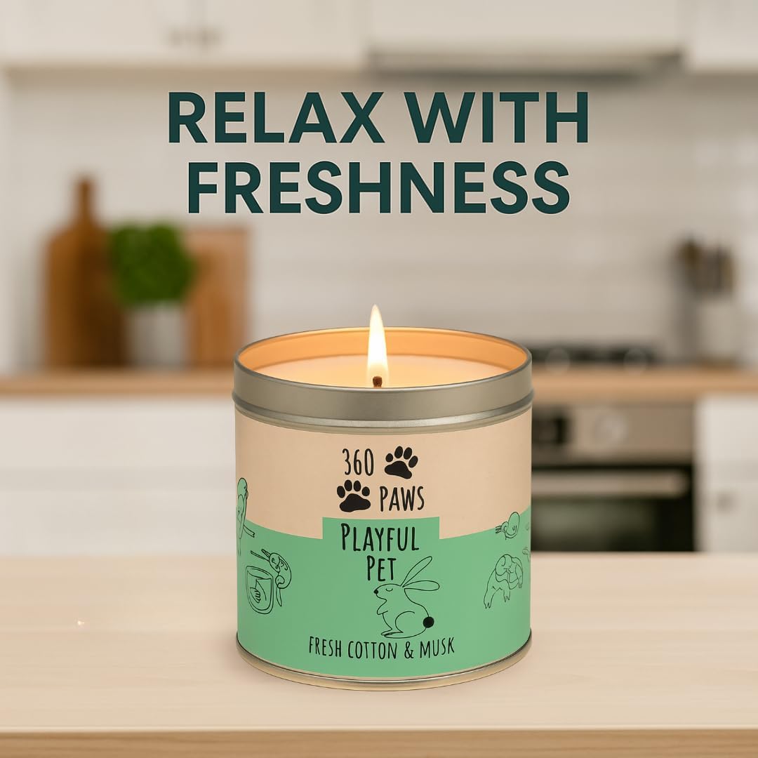 360 Paws Playful Pet Odour Neutralising Candle