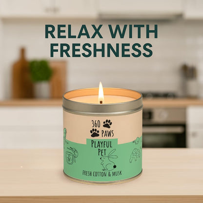 360 Paws Playful Pet Odour Neutralising Candle