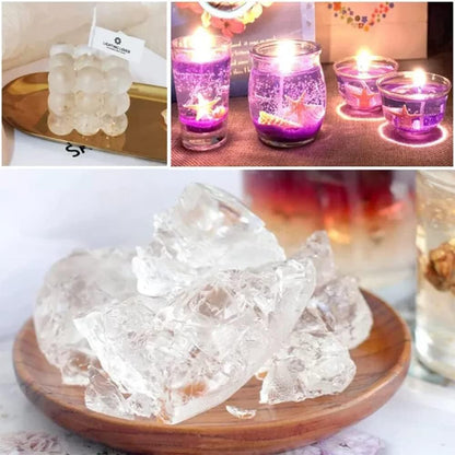TooGet Transparent Jelly Wax DIY Candle Making Gel Wax Handmade Material Crystal Gel Candle for Candle Making and Handcraft Scented Wax Candles Supplies - 32 OZ
