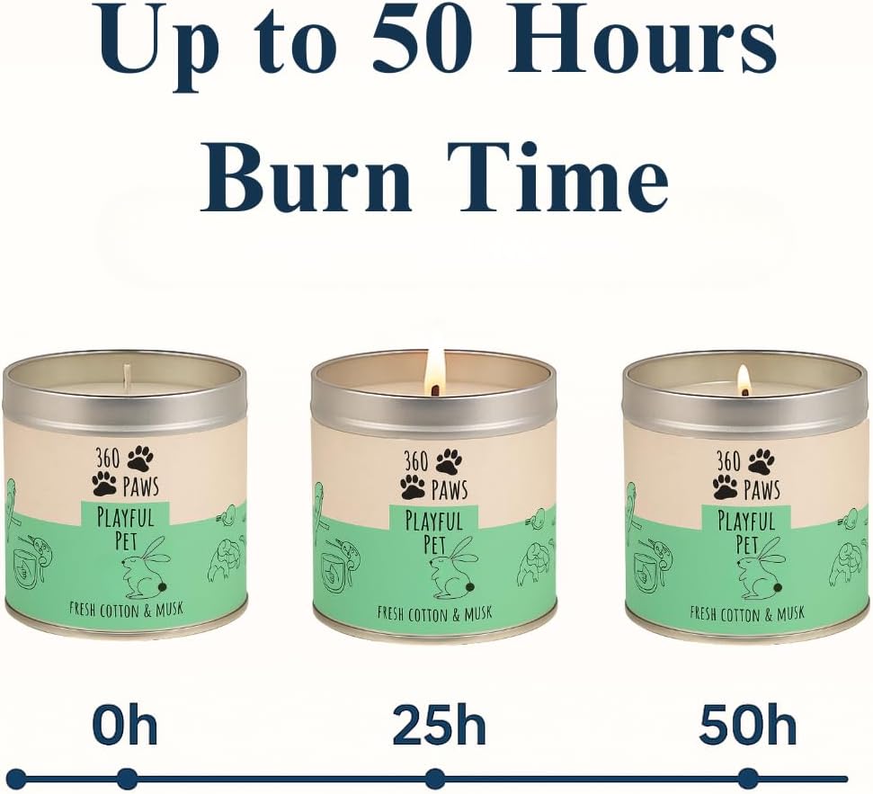 360 Paws Playful Pet Odour Neutralising Candle