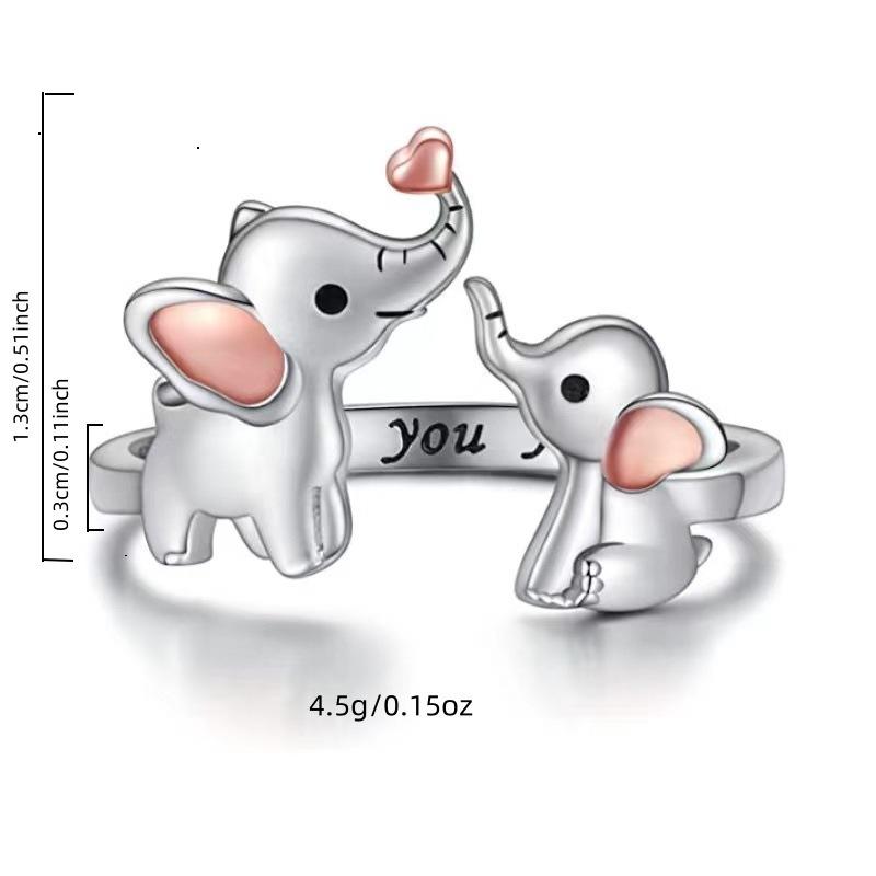 🐘 Adjustable Elephant Ring