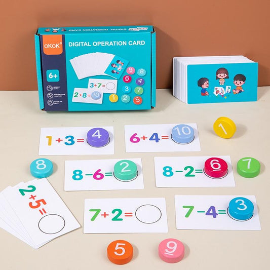 🔢🌈 Wooden Montessori Math Learning Toy Set 🌈🔢